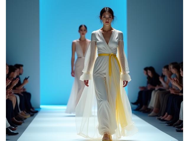 Australian designer presenting a collection at Fashion Week