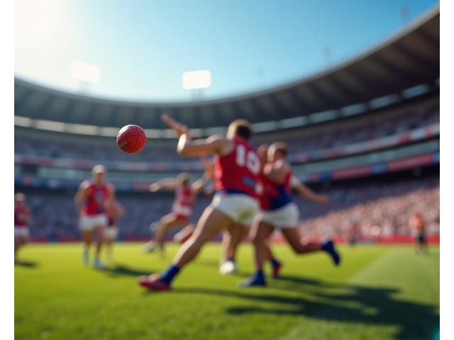 AFL players in action
