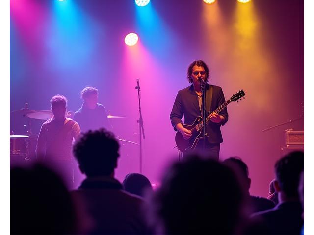 Australian musician performing on stage