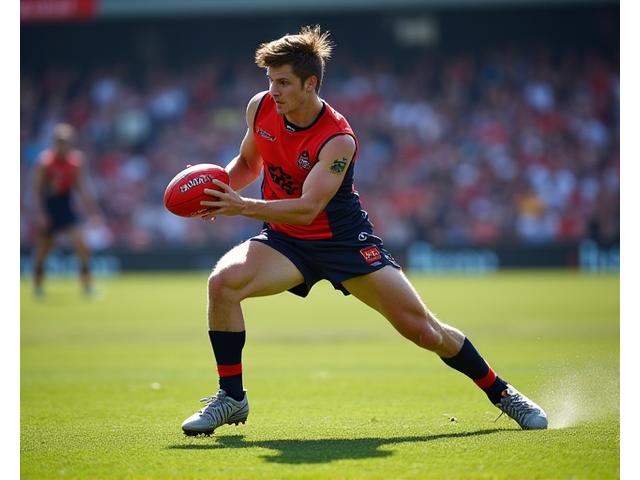 Luke Ryan playing for Fremantle Dockers