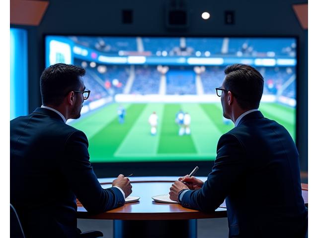 Sports analyst discussing tactics
