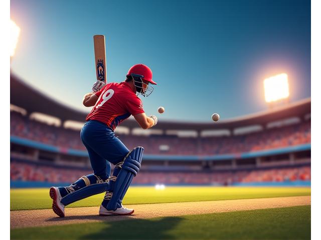 Big Bash League batsman hitting a six