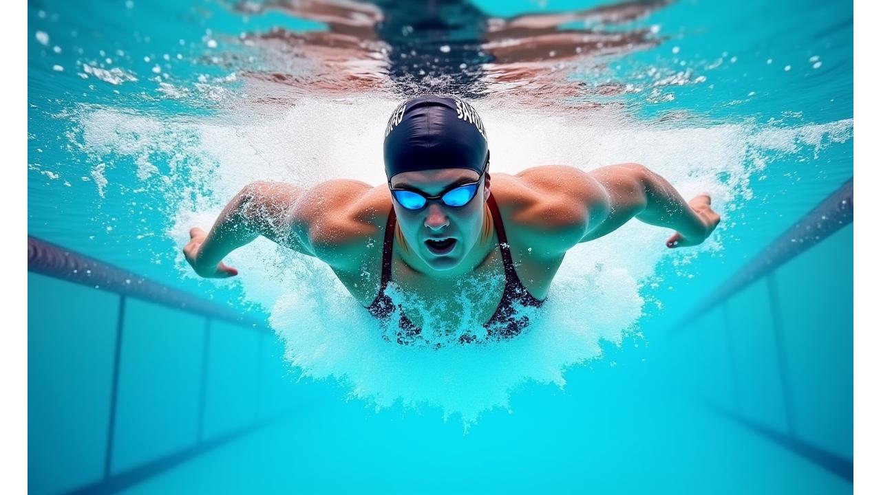 Australian Olympic swimmer winning gold