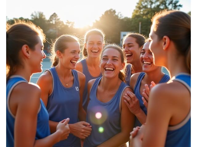 Local netball team celebrating