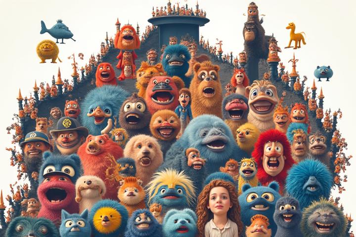 A collage of popular, diverse internet memes, humorously arranged, reflecting current online humor and digital communication trends with a distinctly Australian flavour.